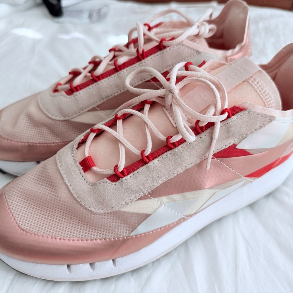 Reebok Women's Pink and Red Sneakers